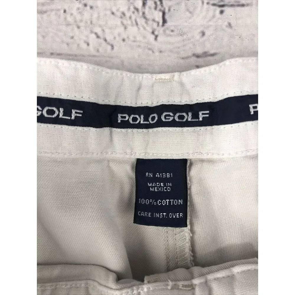 Ralph Lauren Polo Golf Mens 34 Tan Pleated Front Pockets Fairway Shorts‎ Classic - Picture 2 of 11